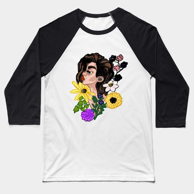 Flower Girl Baseball T-Shirt by lexcutler97